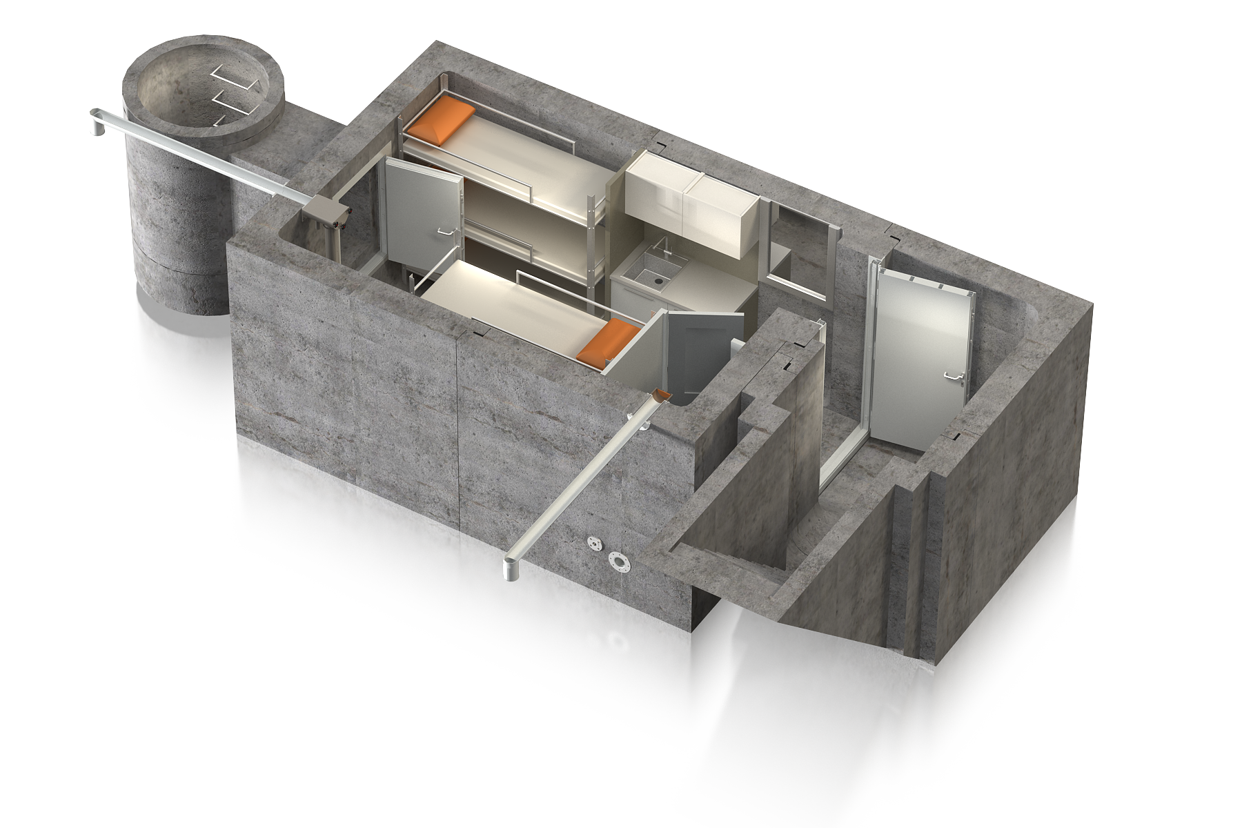 Modular Shelter_S_wiz_PP_przekroj od gory 1